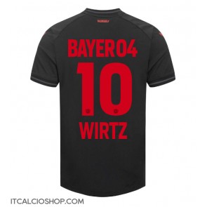 Bayer Leverkusen Florian Wirtz #10 Prima Maglia 2023-24 Manica Corta